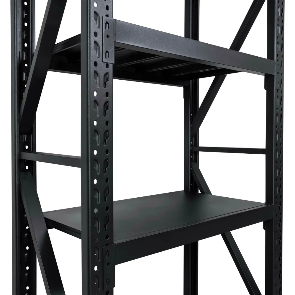 Fornorth Storage Shelf 800kg, 100x50x200cm, Zwart
