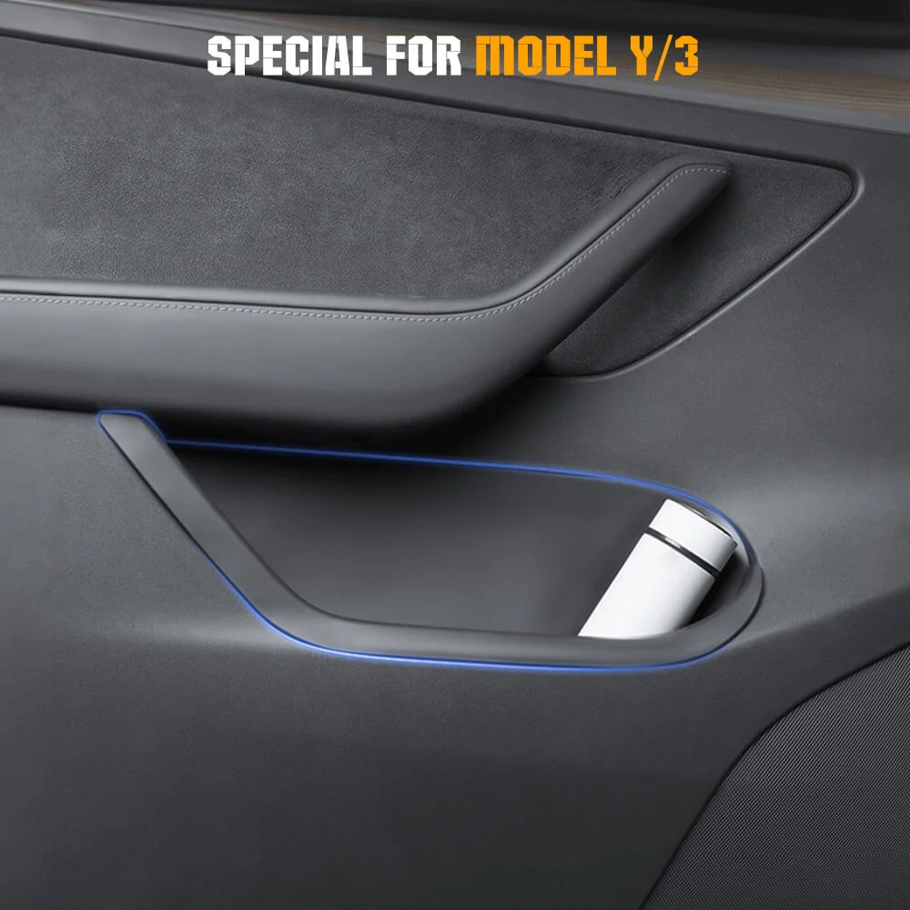 Tesla Model Y Full Cover TPE Waterbestendig Door Side Storage Box (Set/4pcs) met opbergvakken en compartimenten