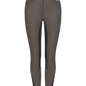 CavalCassina Grip Women's Full Seat Breeches Plaza Taupe/ Graphite Dark Grey 12 Verlengd
