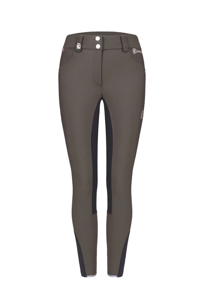 CavalCassina Grip Women's Full Seat Breeches Plaza Taupe/ Graphite Dark Grey 12 Verlengd