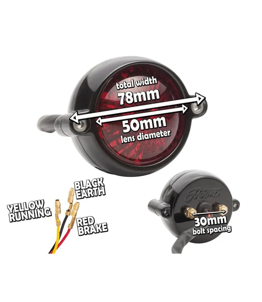 Tail Light Moto LED Eldorado met anti-lek bescherming