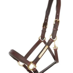 Leather halter Cinta brown/brown C
