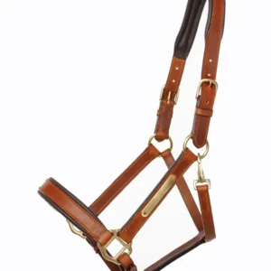 Leather halter Cinta cognac/brown C