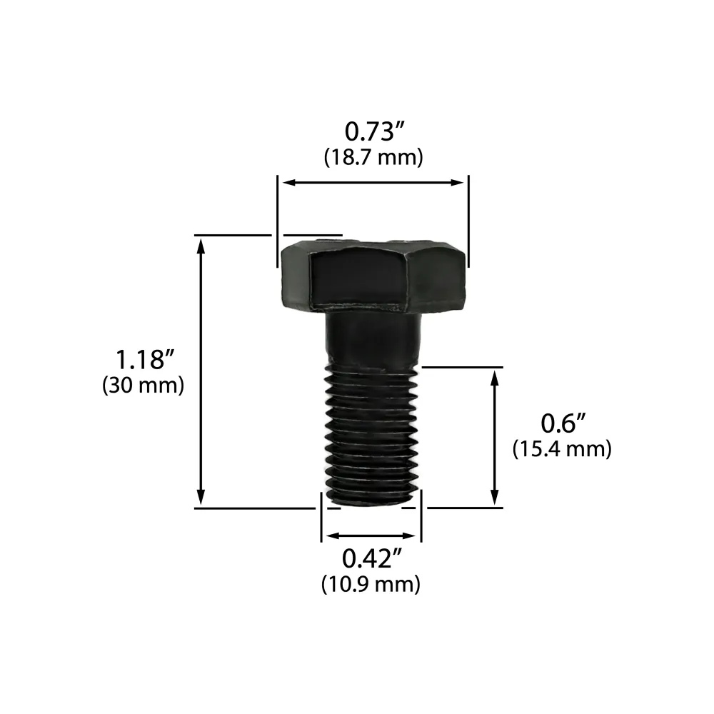 10-Bolt, Ring Gear Bolt Set GM 7.5", 8.25", 8.5" and 8.6" - Reverse Thread (10 Bolts)