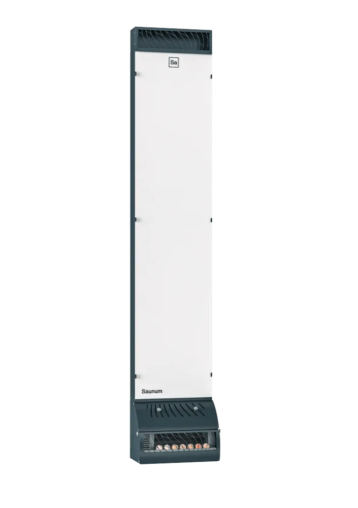 Saunum Base: WALL-MOUNTED climate control system Melkwit Eenvoudig te programmeren