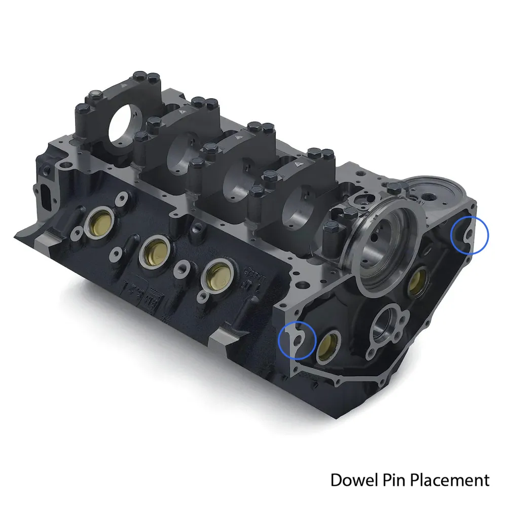 Bellhousing Alignment Dowel Pins Chevy Handzaam and Big Block V8 Engine to Transmission - LS & LT, 1997 & Up - Extended Le...