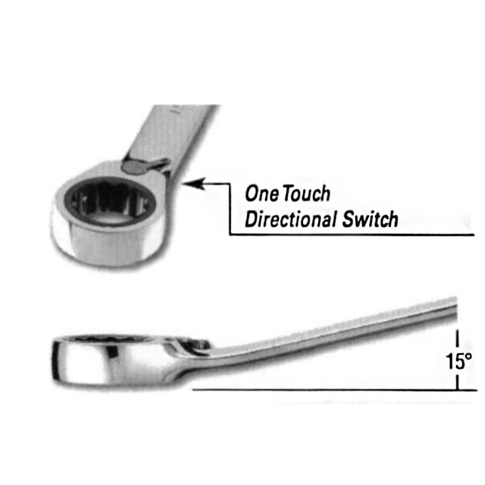Signet 15 mm Wisselbaar Gear Wrench - Metric