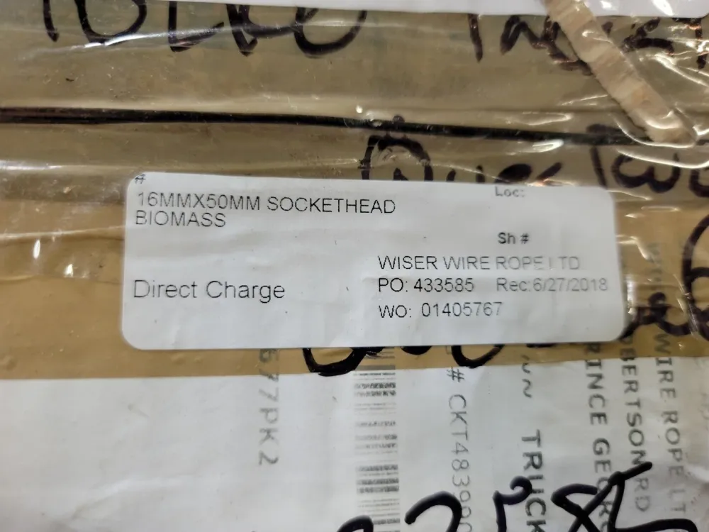 16 x 50 mm Socket Thread Cap Screws 532254-100-BR