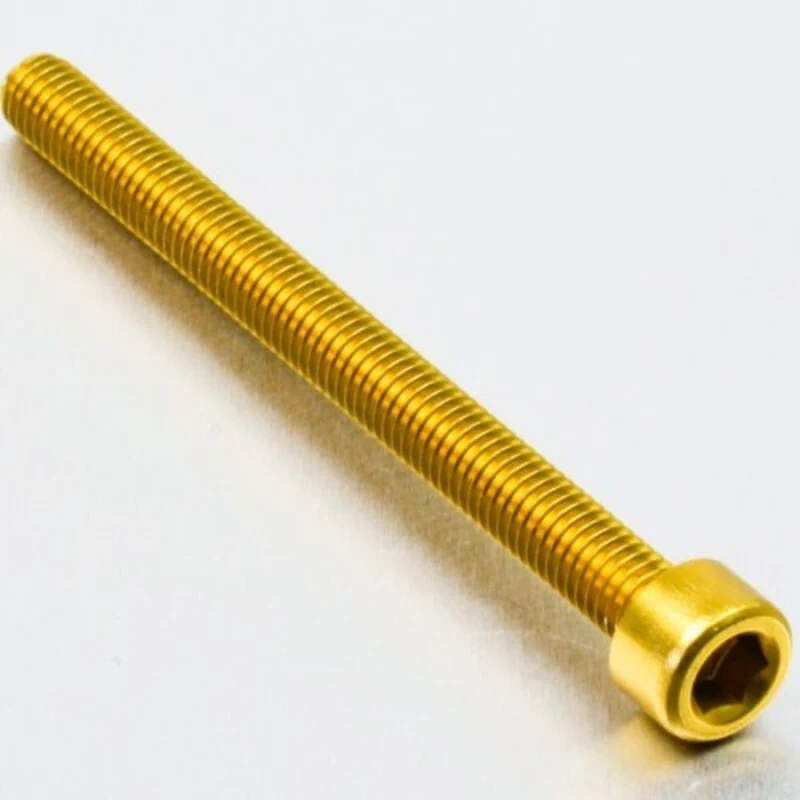 Tornillo de Aluminio Pro-bolt cabeza cilíndrica M6 x (1.00mm) x 75mm oro LPB675G