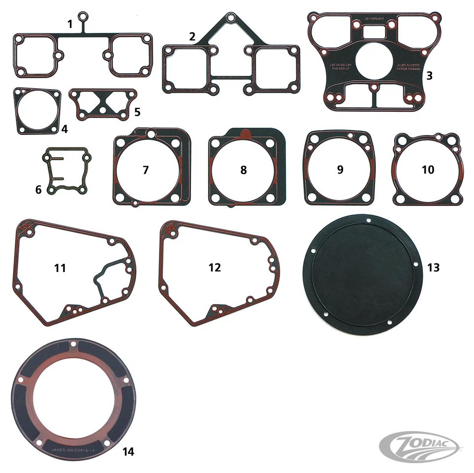 Van metaal cylinder base gasket set XL86-UP Harley-Davidson