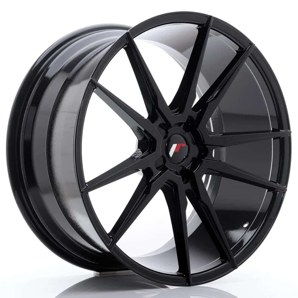 Japan Racing JR-21 Extreme Concave 22x10.5" (5 hole custom PCD) ET15-52, Gloss Zwart
