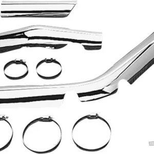 Lower 8" Long Replacement Exhaust Heat Shield Verchroomd Harley-Davidson