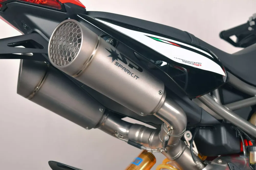 Silenciador Grid-O Doble Slip-On Para Ducati Hypermotard 950 SP ABS 19-21, Hypermotard 950 SP ABS RVE Graffiti Livery 21-24
