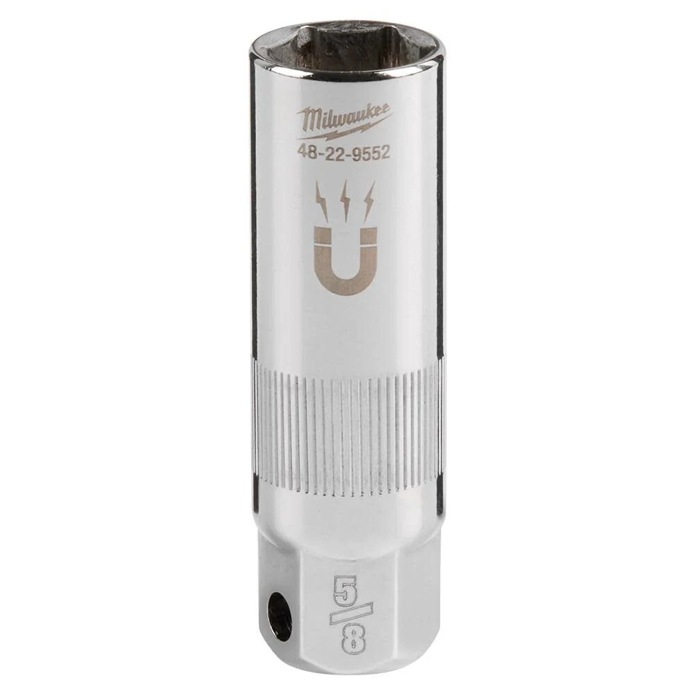 MILWAUKEE 3/8" Drive 5/8" Magnetic Spark Plug Socket