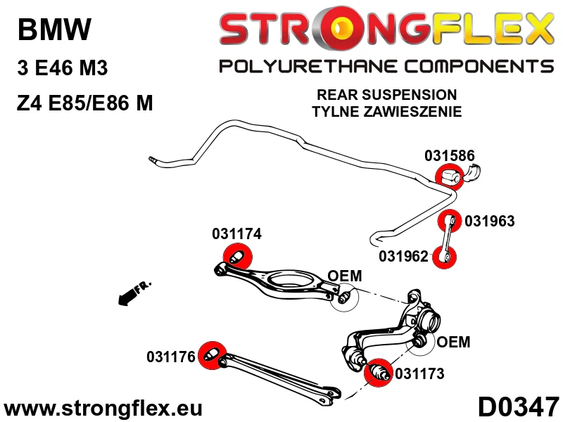 Rear anti roll bar link to anti roll bar bush - BMW > Serie 3 > IV E46 > E46 rwd|BMW > Serie 3 > IV E46 > E46 M3|BMW > Ser...