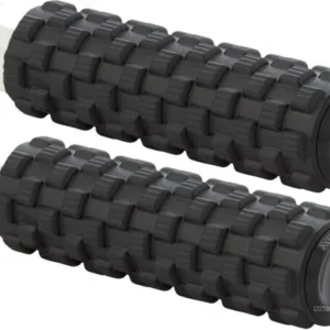 AirTrax Foot Pegs Ebbenhout, Anodized Harley-Davidson