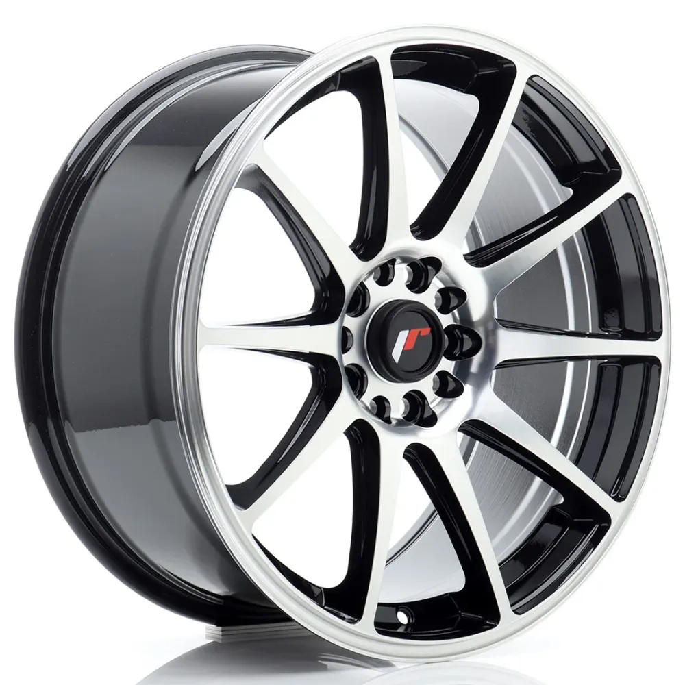 Japan Racing JR-11 18x8.5" 5x112/114.3 ET40, Gloss Ravenzwart
