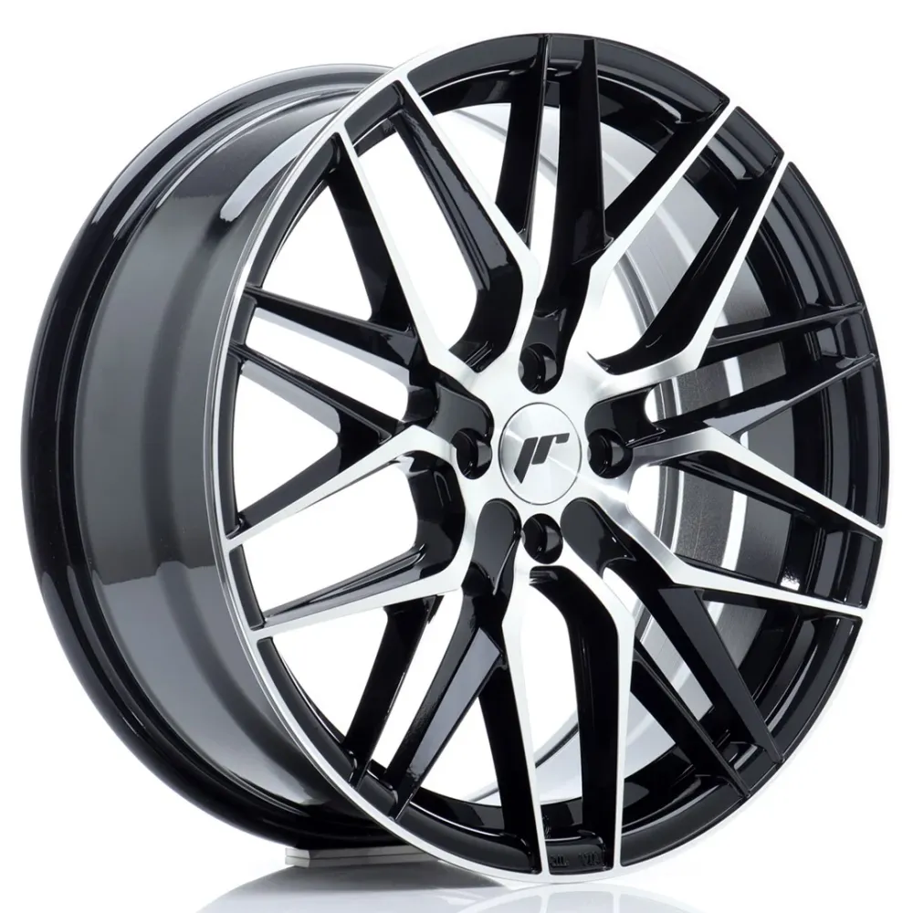 Japan Racing JR-28 18x7.5" 4x100 ET40, Gloss Zwart Machined