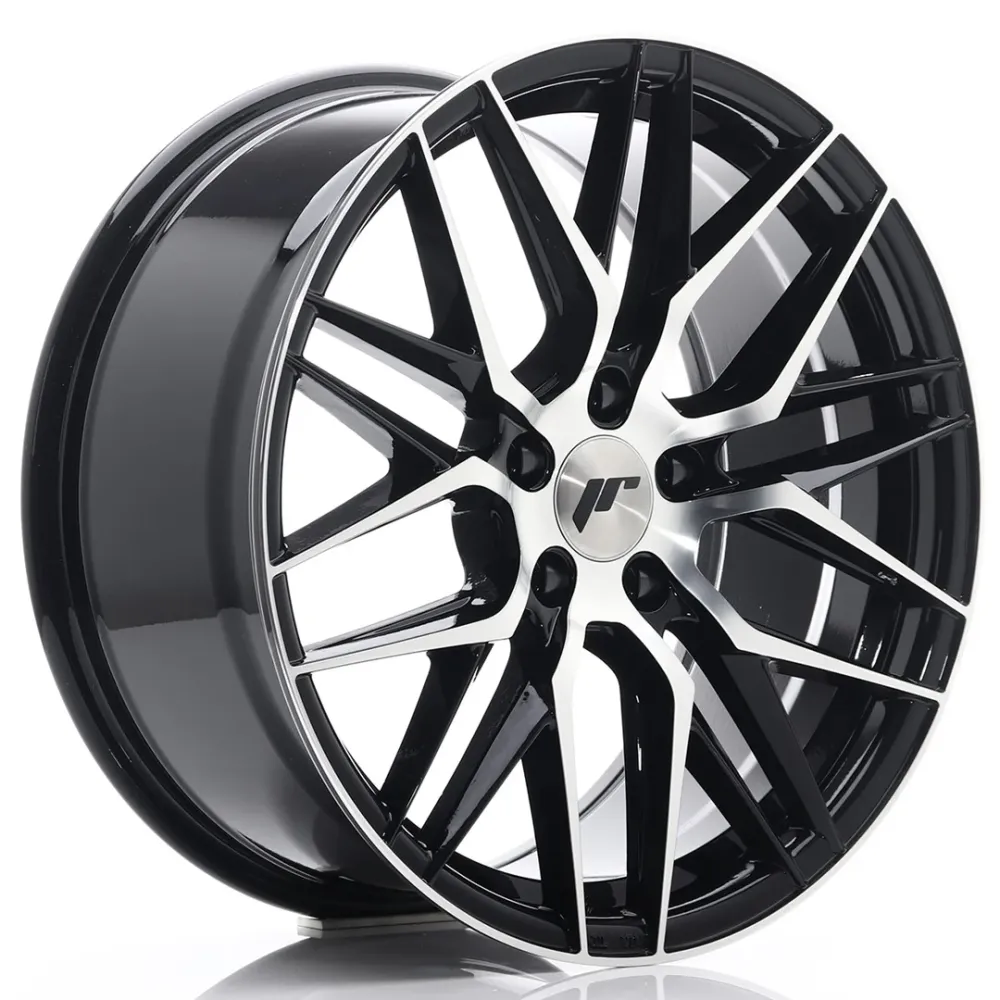 Japan Racing JR-28 18x8.5" 5x112 ET40, Gloss Zwart Machined