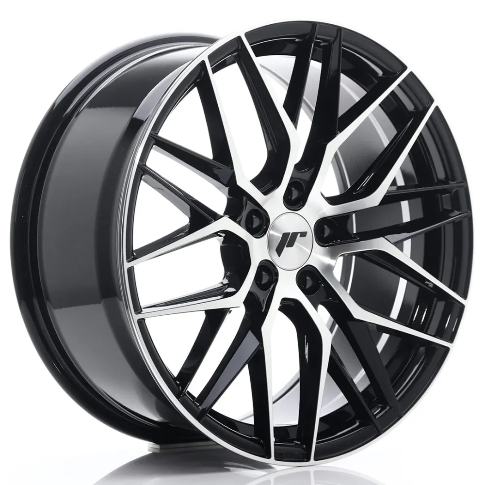 Japan Racing JR-28 19x8.5" 5x108 ET40, Gloss Zwart Machined