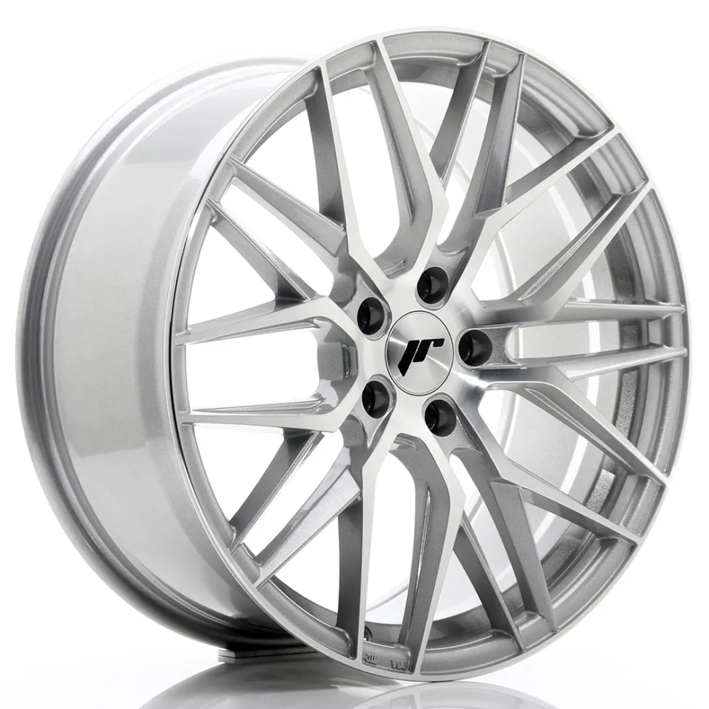 Japan Racing JR-28 19x8.5" 5x112 ET35, Machined Platinagrijs