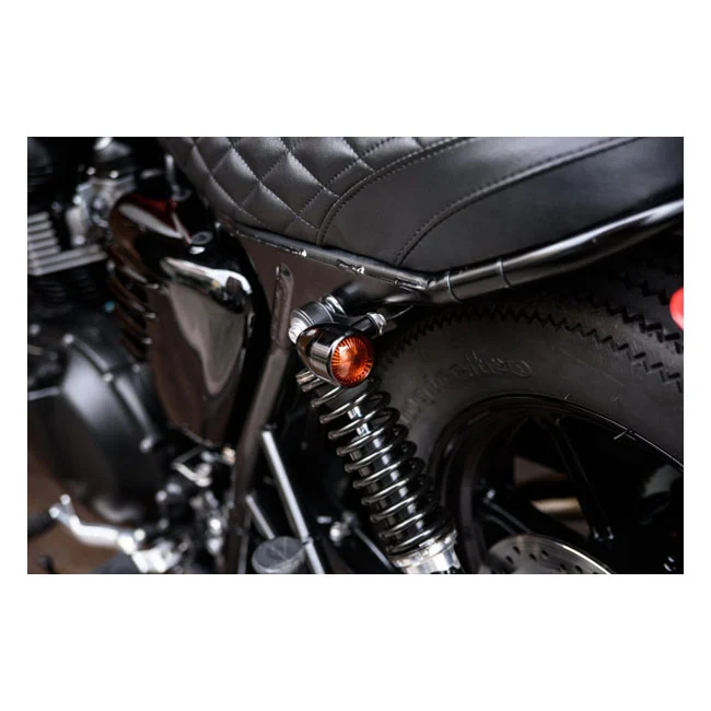 Motone, Turn Signal Brackets, Top Shock Mount. Koolzwart