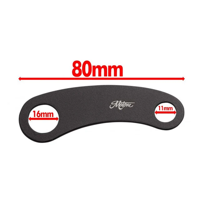 Motone, Turn Signal Brackets, Top Shock Mount. Koolzwart