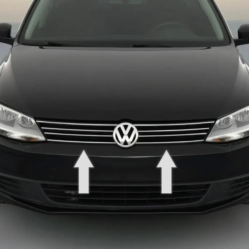 2011-2014 VOLKSWAGEN JETTA Metaalglans Grille Trim Molding