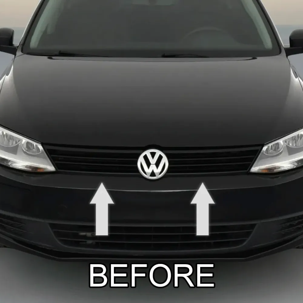 2011-2014 VOLKSWAGEN JETTA Metaalglans Grille Trim Molding