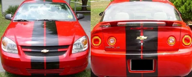 Chevy Cobalt Dubbel Racing Stripe Kit Gloss