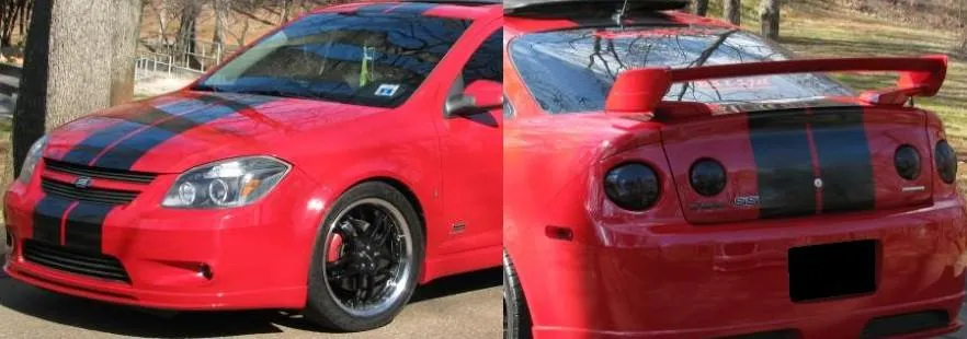 Chevy Cobalt Dubbel Racing Stripe Kit Gloss