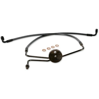 DESIGNER SERIES DOT BRAIDED NON-ABS FRONT BRAKE LINE KITS HARLEY-DAVIDSON