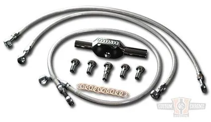 C/C S/S FRT BRAKELINE KIT +10 Harley-Davidson
