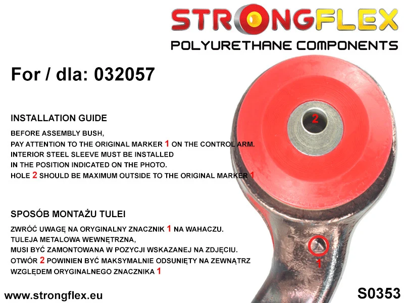 Full suspension polyurethane bush kit SPORT - BMW > X5 > III F15/F85|BMW > X6 > II F16/F86