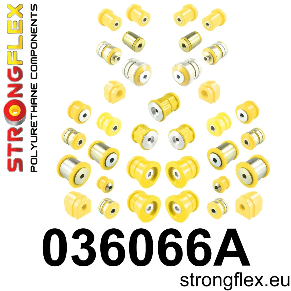 Full suspension polyurethane bush kit SPORT - BMW > Serie 5 > VI F10 / F11 / F07 > F10 Sedan xDrive|BMW > Serie 6 > III F0...