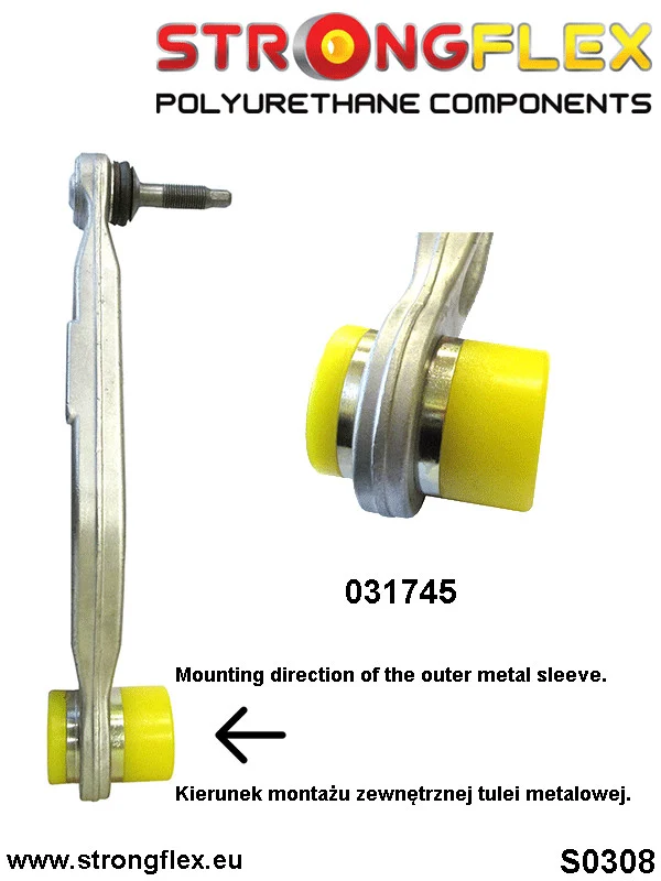 Rear suspension bush kit SPORT - BMW > Serie 5 > IV E39 > E39 Sedan|BMW > Serie 5 > IV E39 > E39 Touring