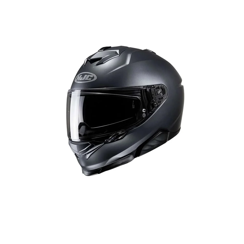 HJC I71 SEMI FLAT Antracita Deportivo Moto Racing Casco Integral Semi