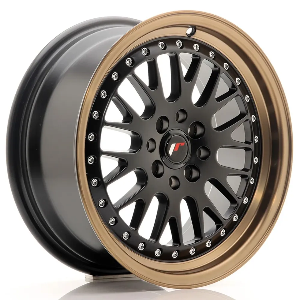 Japan Racing JR-10 16x7" 4x100/108 ET30, Flat Black, Brons Lip