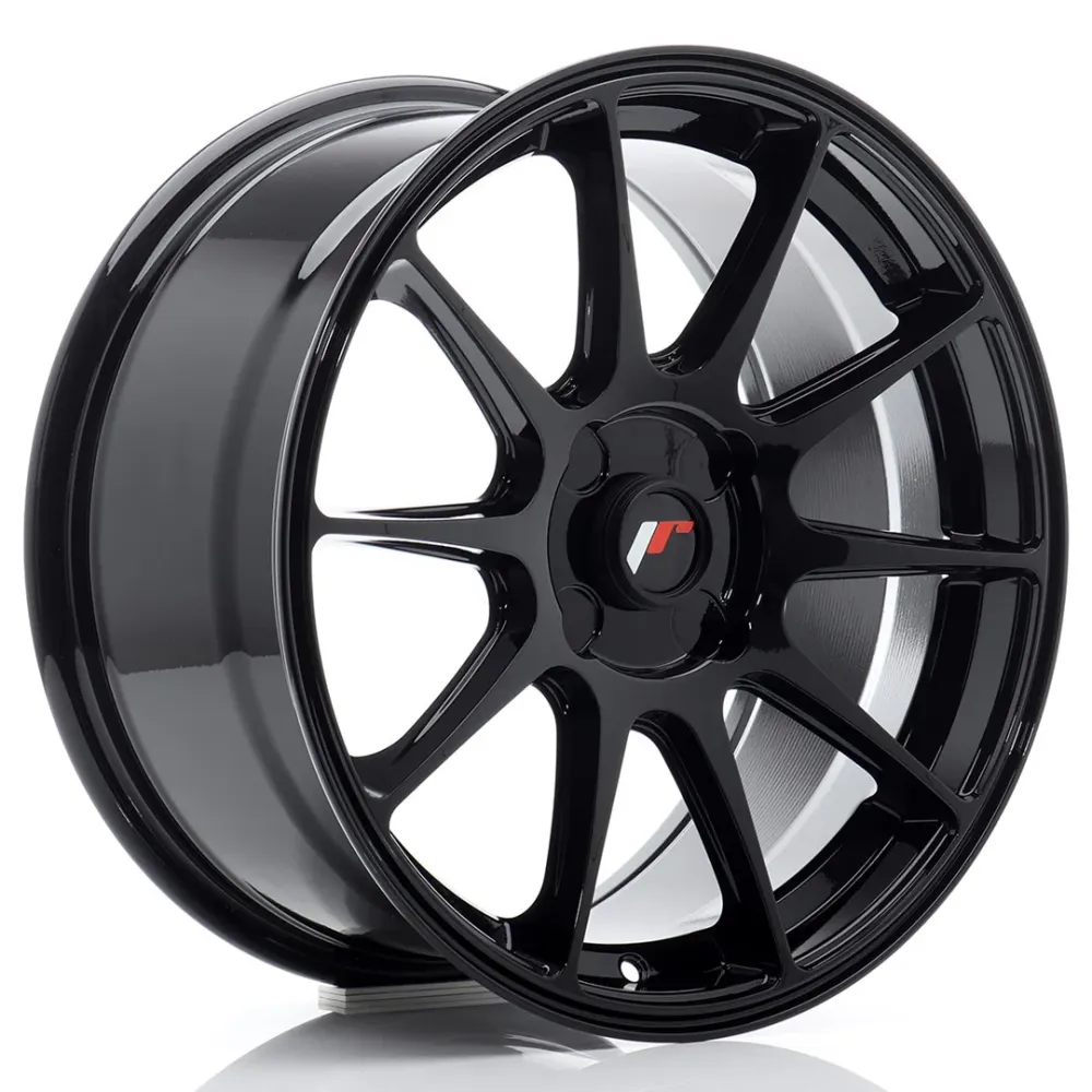 Japan Racing JR-11 17x8" (4 hole custom PCD) ET20-35, Gloss Ebbenhout