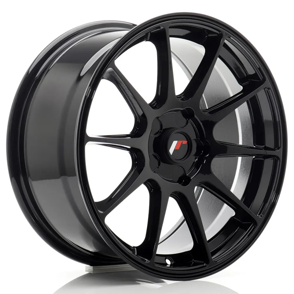 Japan Racing JR-11 17x8" (5 hole individueel PCD) ET20-35, Gloss Black