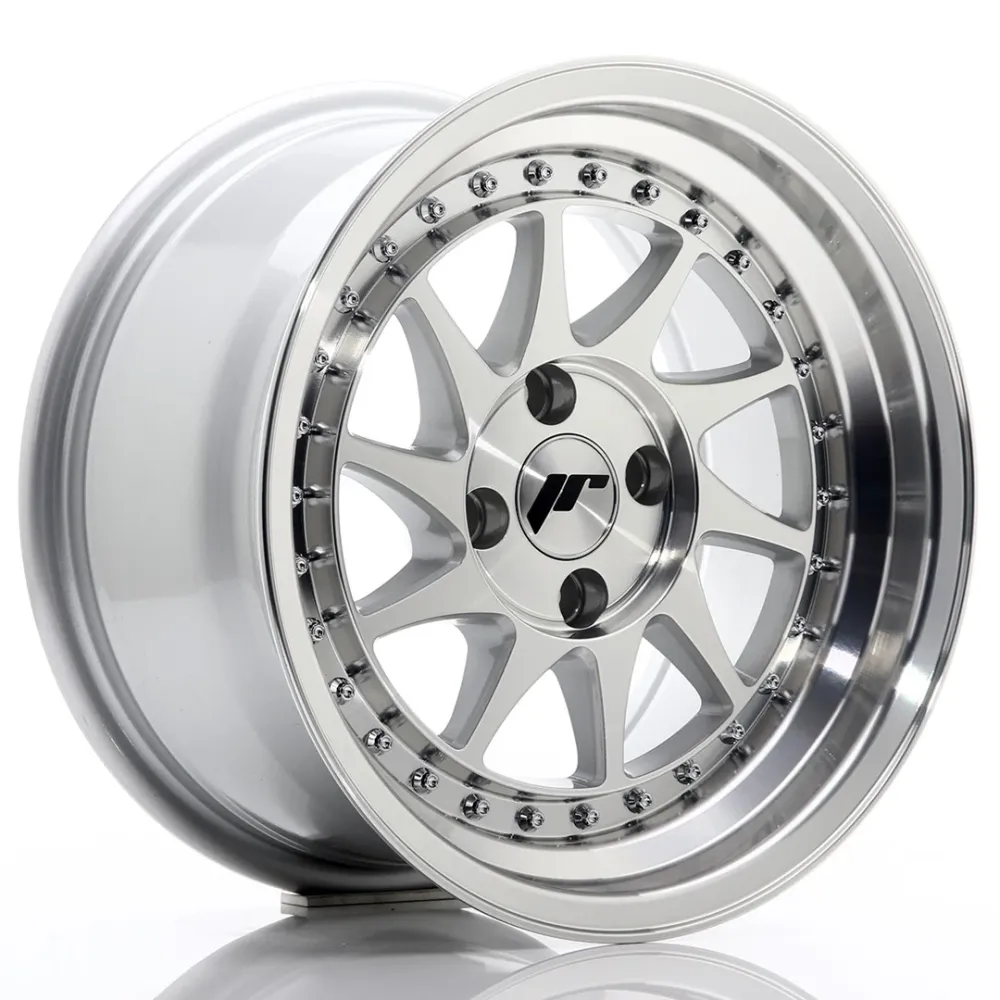 Japan Racing JR-26 15x8" 4x100 ET5, Staalgrijs