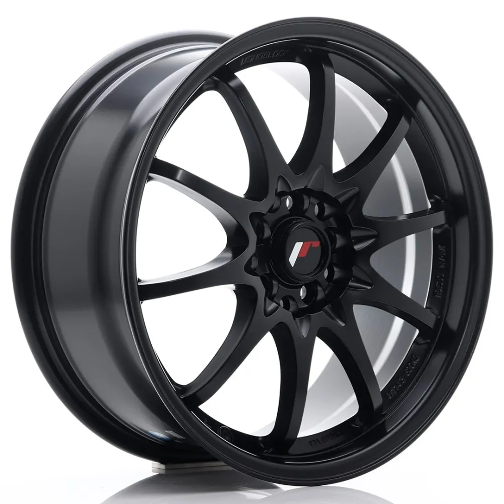 Japan Racing JR-5 17x7.5" 5x108/112 ET35, Flat Koolzwart