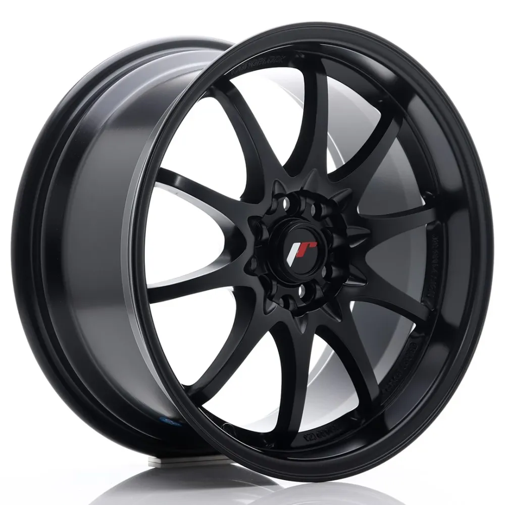 Japan Racing JR-5 17x8.5" 5x100/114.3 ET35, Flat Koolzwart