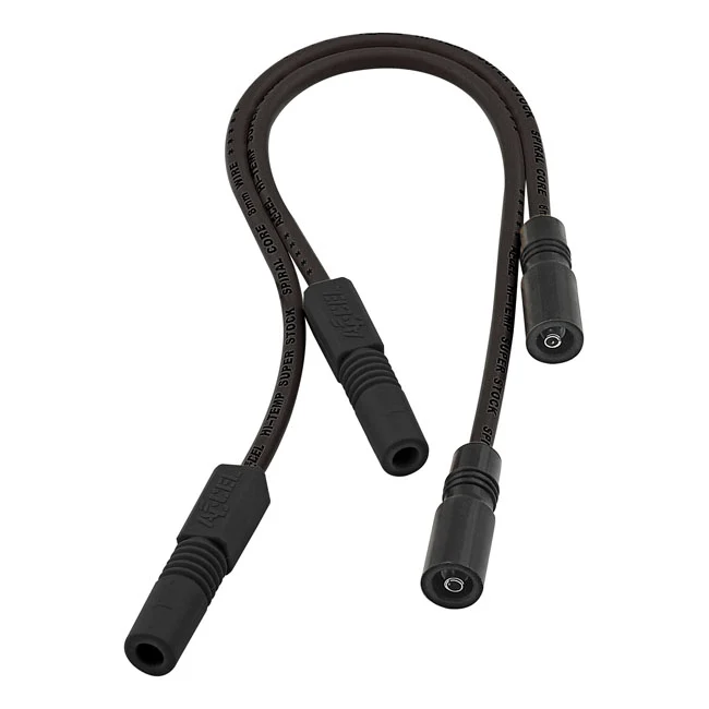 Cables De Bujia Accel 8mm Negro Para Harley-Davidson Sportster Y Touring