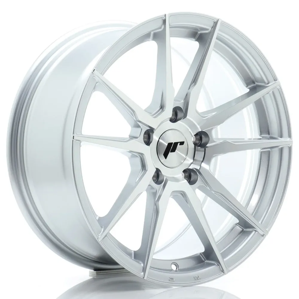 Japan Racing JR-21 17x8" 5x100 ET35, Machined Zilver