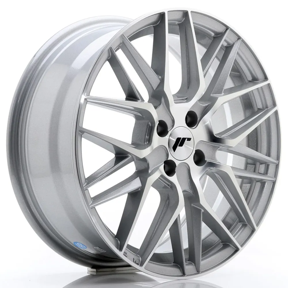 Japan Racing JR-28 17x7" 4x100 ET40, Machined Face Kwikzilver