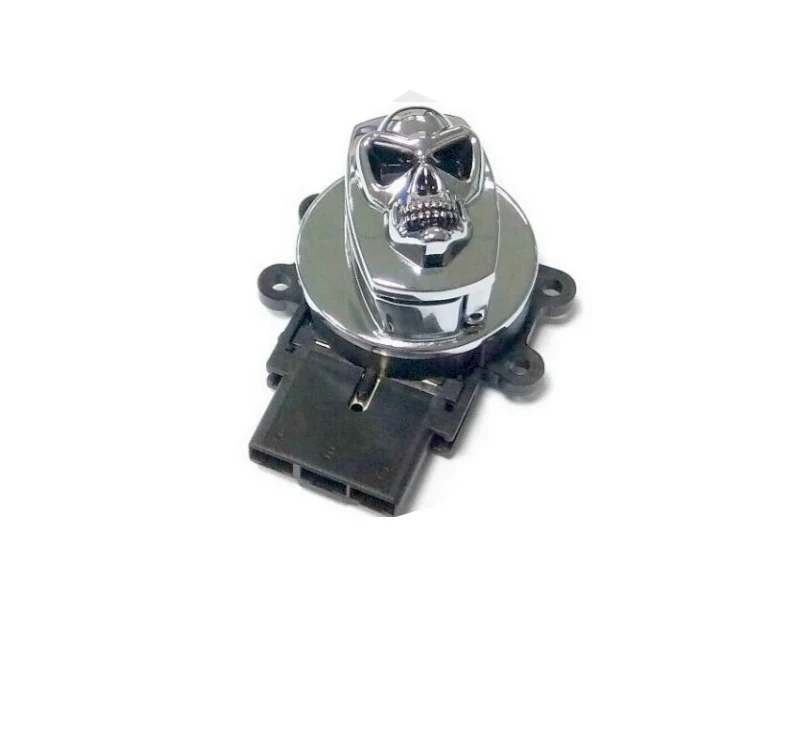 Llave Contacto Para Harley-Davidson 1995-2013 Chroom Skull Ignition Switch