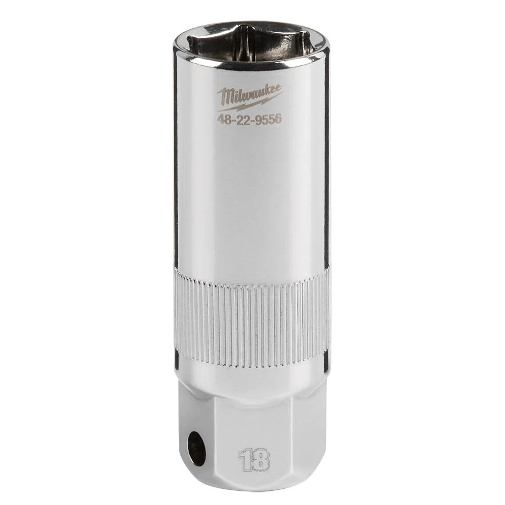 MILWAUKEE 3/8" Drive 18 mm Spark Plug Socket
