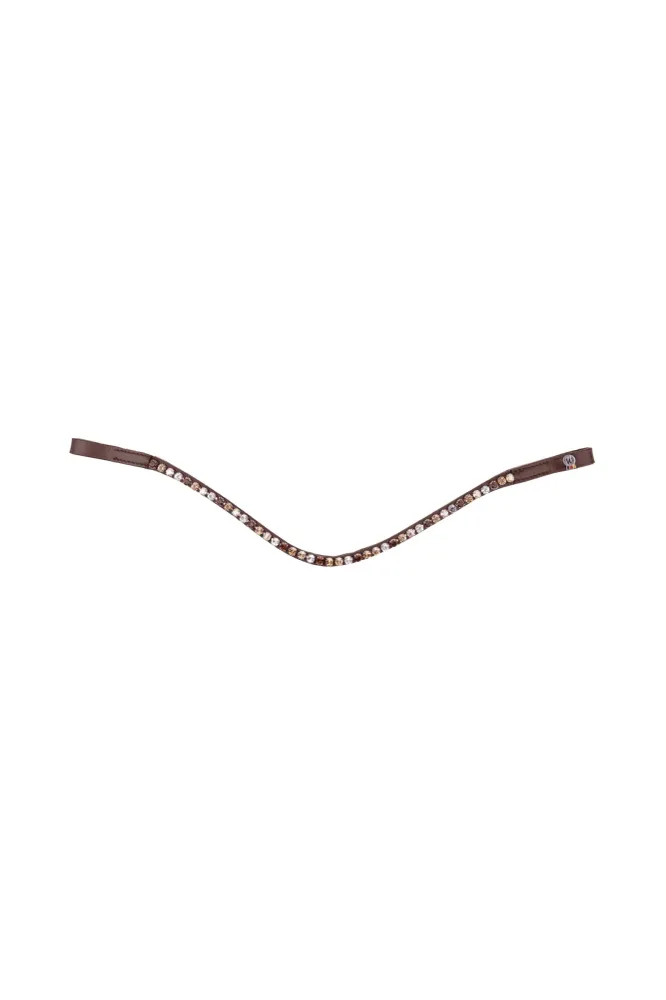 Carbon Fiber X-Line Glamour Browband BR/GO C