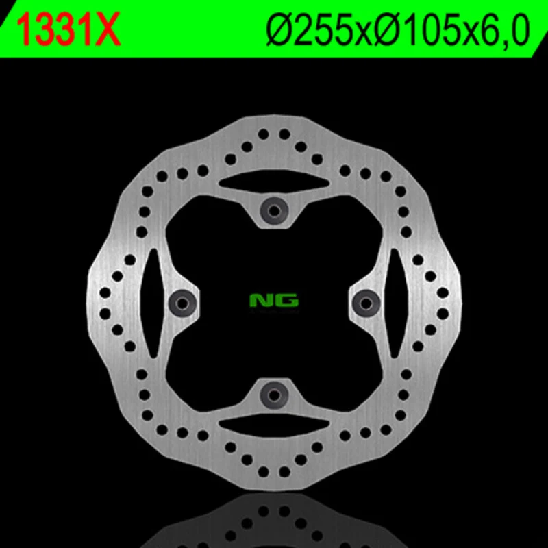 Disco de freno NG BRAKES ondulado1331X Ø255 x Ø105 x 6 Compatible met HANS Device